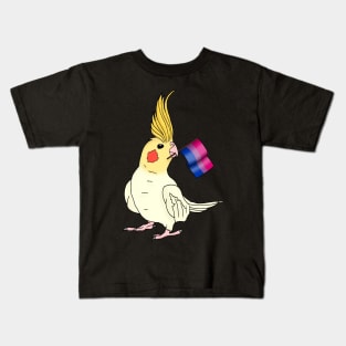 Bisexual Pride Cockatiel Kids T-Shirt